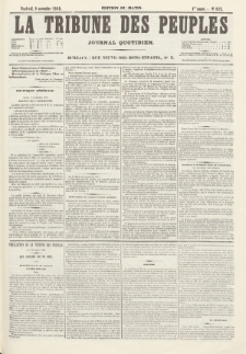 La Tribune des Peuples : journal quotidien, edition du matin. 1849, nr 157