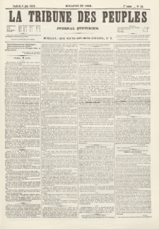La Tribune des Peuples : journal quotidien, bulletin du soir. 1849, nr 12