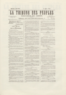 La Tribune des Peuples : journal quotidien, bulletin du soir. 1849, nr 17