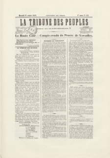 La Tribune des Peuples : journal quotidien, bulletin du soir. 1849, nr 135