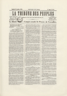La Tribune des Peuples : journal quotidien, bulletin du soir. 1849, nr 137