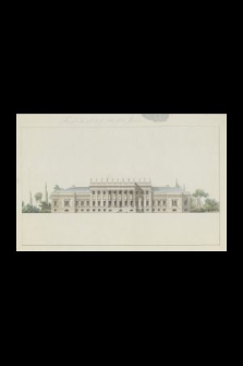 [Pałac dla Wielkiego Księcia Konstantego ?] : Façade du colé de la ville et du Jardin