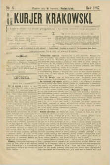 Kurjer Krakowski. [R.1], nr 6 (10 stycznia 1887)