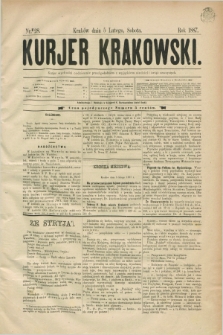 Kurjer Krakowski. [R.1], nr 28 (5 lutego 1887)