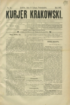 Kurjer Krakowski. [R.1], nr 35 (14 lutego 1887)