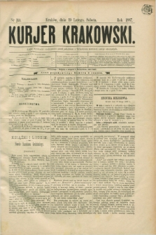 Kurjer Krakowski. [R.1], nr 40 (19 lutego 1887)