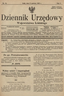 Dziennik Urzędowy Województwa Łódzkiego. 1922, nr 24
