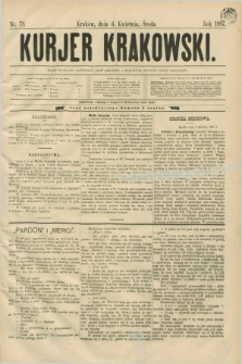 Kurjer Krakowski. [R.1], nr 78 (6 kwietnia 1887)