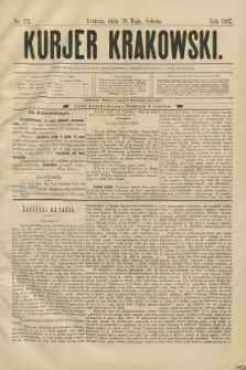 Kurjer Krakowski. [R.1], nr 121 (28 maja 1887)