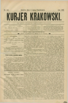 Kurjer Krakowski. [R.1], nr 149 (4 lipca 1887)