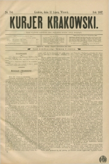 Kurjer Krakowski. [R.1], nr 156 (12 lipca 1887)