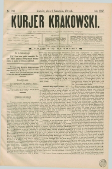 Kurjer Krakowski. [R.1], nr 203 (6 września 1887)