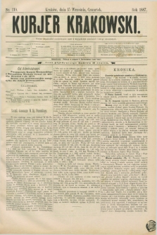 Kurjer Krakowski. [R.1], nr 210 (15 września 1887)