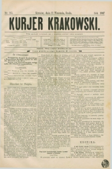 Kurjer Krakowski. [R.1], nr 215 (21 września 1887)