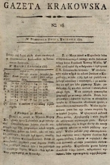 Gazeta Krakowska. 1805, nr 28