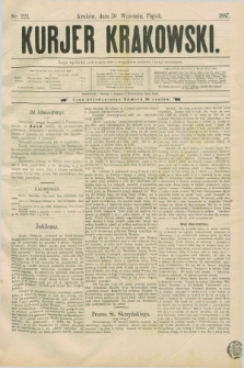 Kurjer Krakowski. [R.1], nr 223 (30 września 1887)