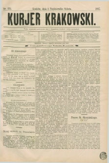 Kurjer Krakowski. [R.1], nr 224 (1 października 1887)
