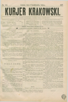 Kurjer Krakowski. [R.1], nr 230 (8 października 1887)