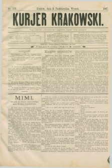 Kurjer Krakowski. [R.1], nr 232 (11 października 1887)