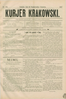 Kurjer Krakowski. [R.1], nr 234 (13 października 1887)