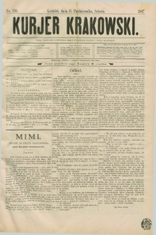 Kurjer Krakowski. [R.1], nr 236 (15 października 1887)