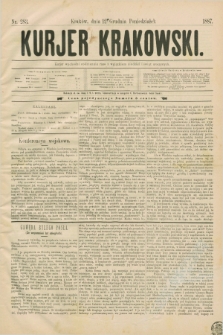 Kurjer Krakowski. [R.1], nr 283 (12 grudnia 1887)