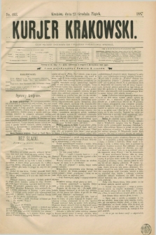 Kurjer Krakowski. [R.1], nr 293 (23 grudnia 1887)