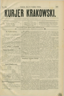 Kurjer Krakowski. [R.1], nr 294 (24 grudnia 1887)