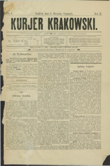 Kurjer Krakowski. R.2, nr 4 (5 stycznia 1888)