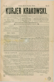 Kurjer Krakowski. R.2, nr 11 (14 stycznia 1888)