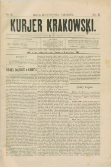 Kurjer Krakowski. R.2, nr 18 (23 stycznia 1888)