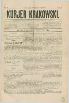 Kurjer Krakowski. R.2, nr 21 (26 stycznia 1888)