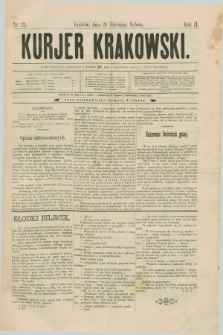 Kurjer Krakowski. R.2, nr 23 (28 stycznia 1888)