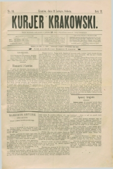 Kurjer Krakowski. R.2, nr 34 (11 lutego 1888)