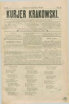 Kurjer Krakowski. R.2, nr 36 (14 lutego 1888)