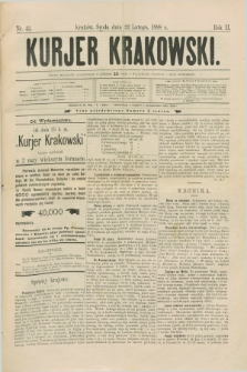 Kurjer Krakowski. R.2, nr 43 (22 lutego 1888)