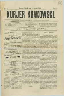 Kurjer Krakowski. R.2, nr 45 (24 lutego 1888)