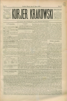 Kurjer Krakowski. R.2, nr 72 (27 marca 1888)