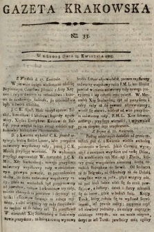 Gazeta Krakowska. 1805, nr 33