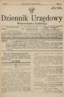 Dziennik Urzędowy Województwa Łódzkiego. 1922, nr 35