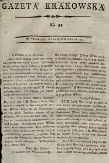 Gazeta Krakowska. 1805, nr 34