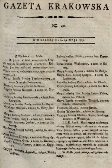 Gazeta Krakowska. 1805, nr 40