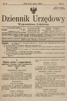 Dziennik Urzędowy Województwa Łódzkiego. 1923, nr 9