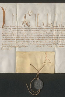 Bulla papieża Klemensa VII informująca króla Zygmunta I o udzieleniu prowizji Andrzejowi Krzyckiemu na biskupstwo płockie
