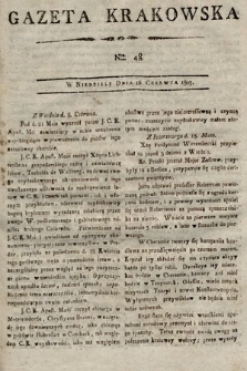 Gazeta Krakowska. 1805, nr 48