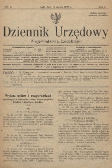 Dziennik Urzędowy Województwa Łódzkiego. 1923, nr 11