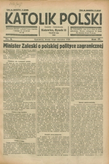 Katolik Polski. R.4, nr 8 (11 stycznia 1928) + dod.