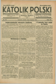 Katolik Polski. R.4, nr 22 (26 stycznia 1928)