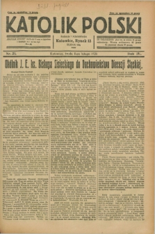 Katolik Polski. R.4, nr 31 (8 lutego 1928)