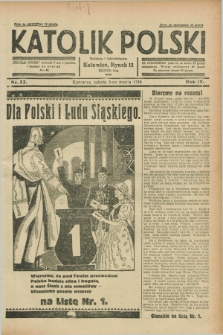 Katolik Polski. R.4, nr 52 (3 marca 1928) + dod.